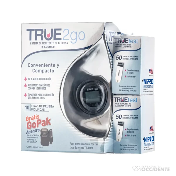 GLUCOMETRO TRUE2GO 2 PACK TIRAS