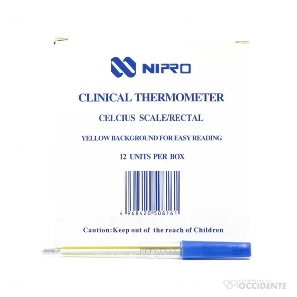 TERMOMETRO RECTAL NIPRO X1 (CAKA DE 12)