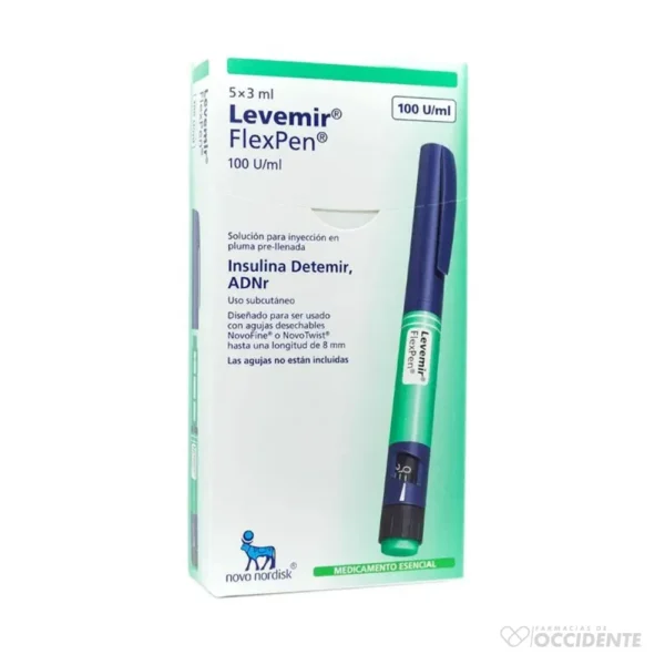 LEVEMIR PLUMA 100 U/ML SOLUCION INY 3ML X 1 (REFRIGERADO)