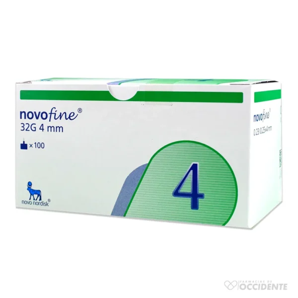 NOVOFINE 32G AGUJAS X 1 (CAJA DE 100)