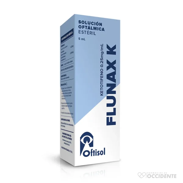 FLUNAX K COLIRIO 0.25 MG. 5 ML.