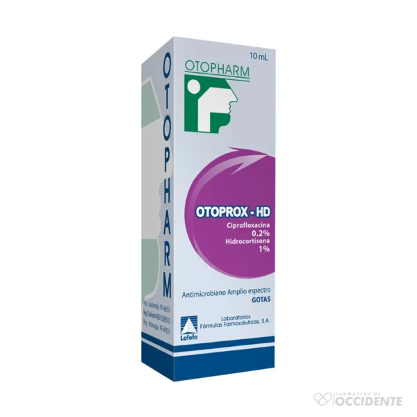 OTOPROX HD SOLUCION OTICA 0.2%-1% X 10ML