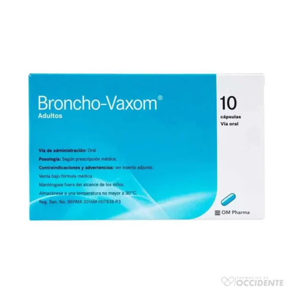 BRONCHO VAXOM ADULTO X 10 CAP.