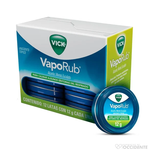 VICK VAPORUB 12G X 1 LATA (DISPENSADOR DE 12)