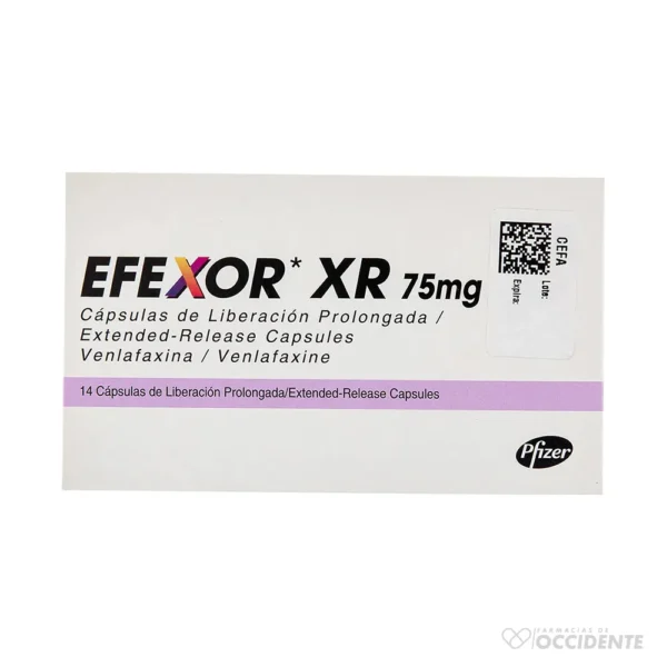 EFEXOR XR CAPSULAS 75MG X 14