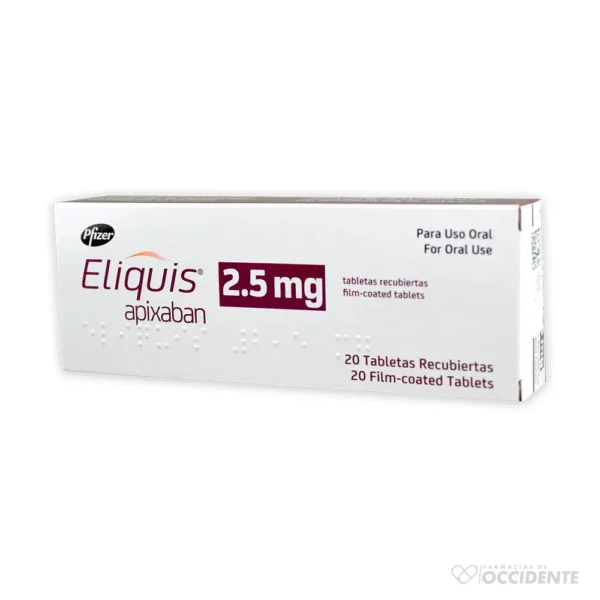 ELIQUIS TABLETAS 2.5MG X 20