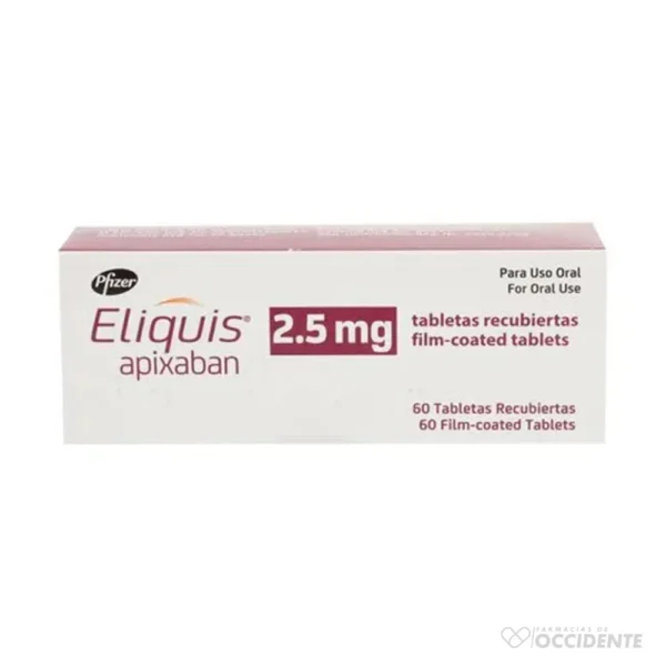 ELIQUIS TABLETAS 2.5MG X 60