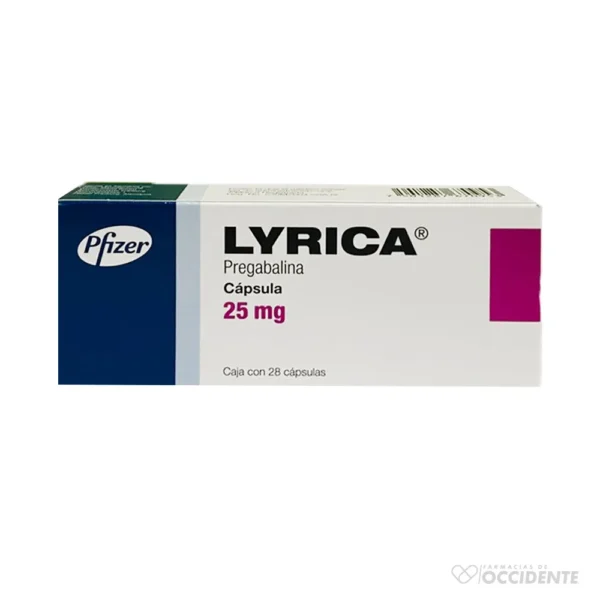 LYRICA CAPSULAS 25MG X 28