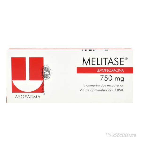 MELITASE COMPRIMIDOS 750 MG. X 5