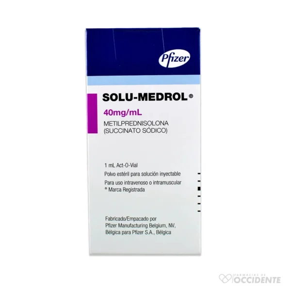 SOLU-MEDROL 40 MG. X 1 ML.