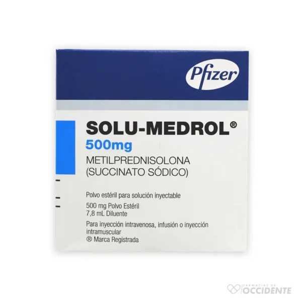 SOLU-MEDROL 500MG. FRASCO 8ML.