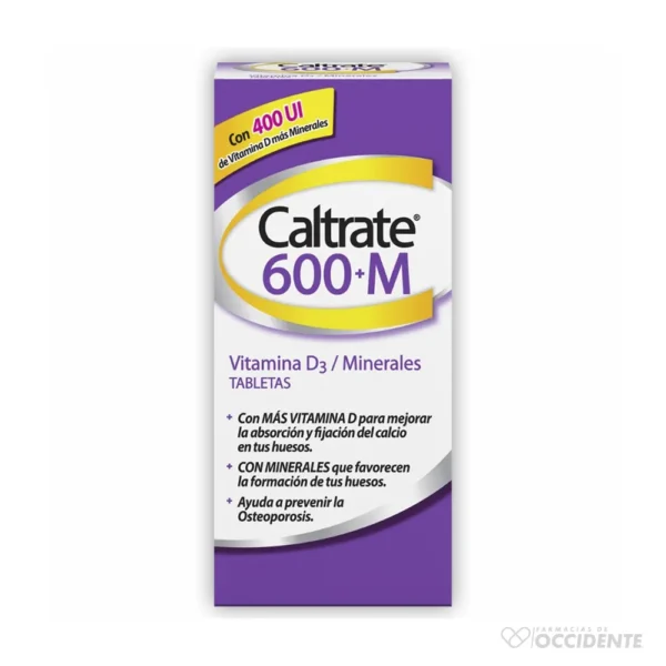 CALTRATE TABLETAS 600 M X 60