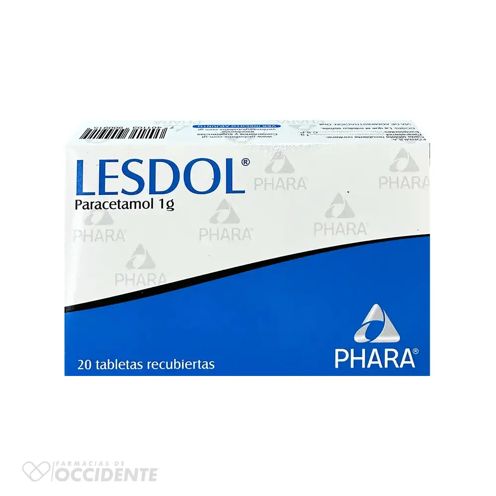 LESDOL 1G TABLETAS X BLISTER (CAJA 2 BLISTER)
