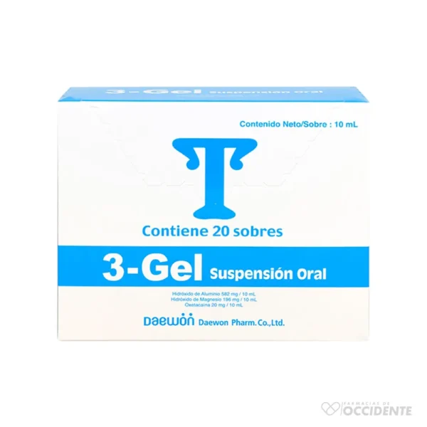 3 GEL SUSPENSION X 1 SOBRE 10ML (CAJA DE 20 SOBRES)