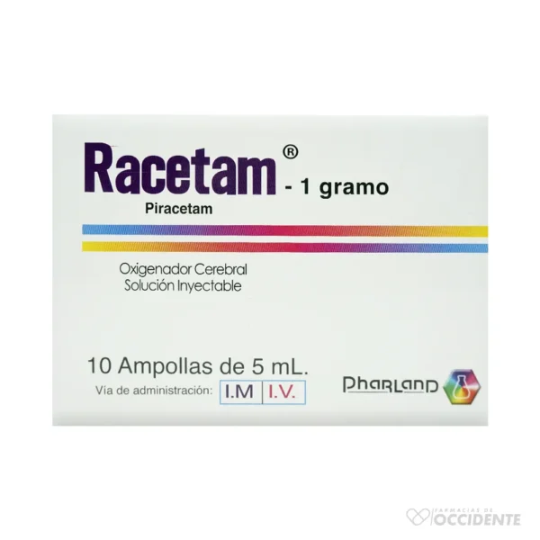 RACETAM 1G X 10 AMPOLLAS