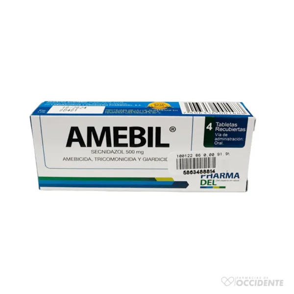 AMEBIL TABLETAS 500MG x 4