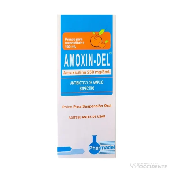 AMOXIN-DEL SUSPENSION 250MG/5ML X 100ML (Naranja)