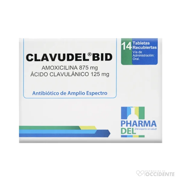 CLAVUDEL BID TABLETAS 875/125 MG X 14