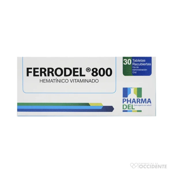 FERRODEL CAPLETAS 800MG X 30