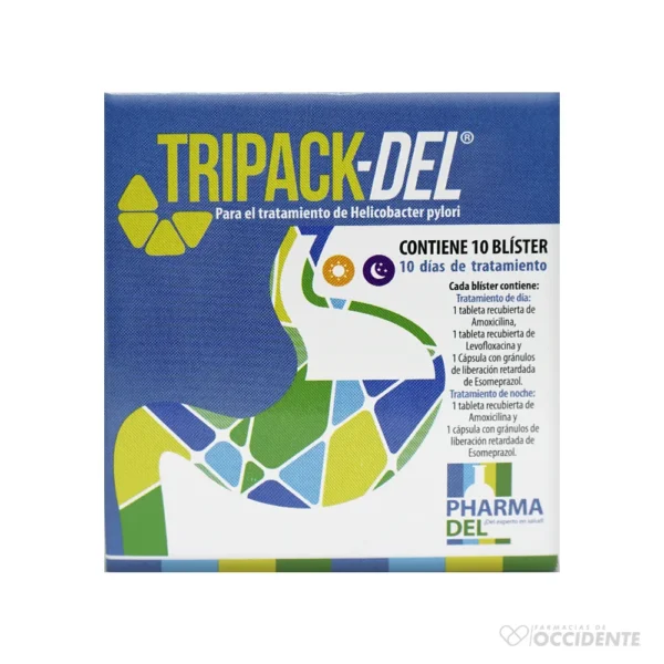 TRIPACK-DEL TABLETAS 500/40MG/1G x 1