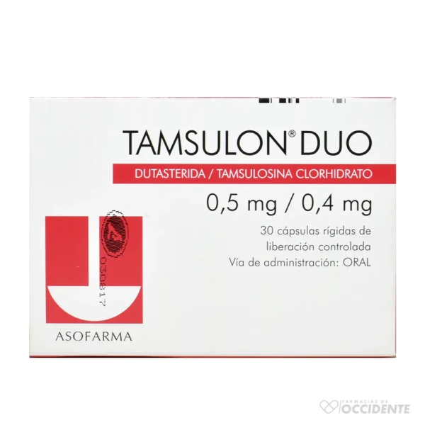 TAMSULON DUO COMPRIMIDOS 0.4/0.5MG X 30