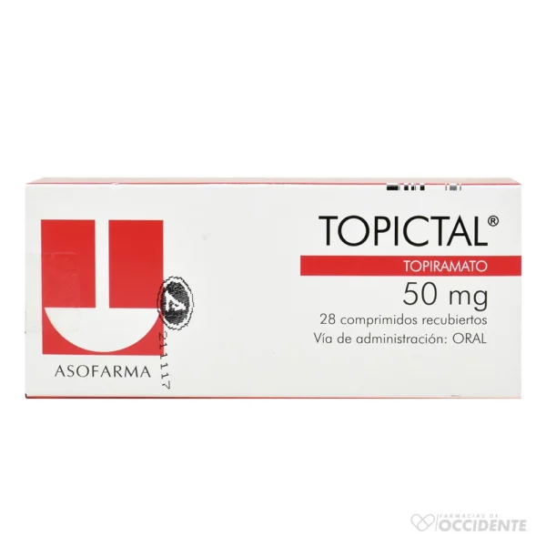 TOPICTAL COMPRIMIDOS 50 MG X 28