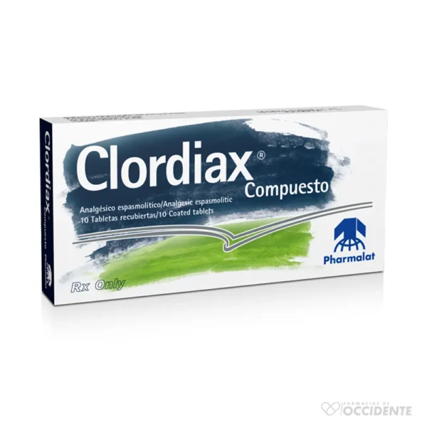 CLORDIAX COMPUESTO TABLETAS x 10