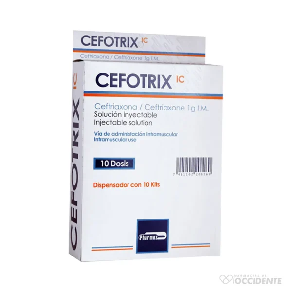 CEFOTRIX 1GR SOLUCION INYECTABLE