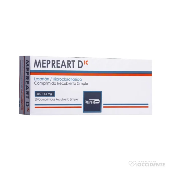MEPREART D TABLETA 50/12.5 MG X 30