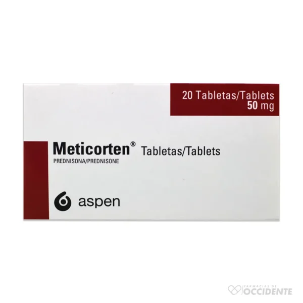 METICORTEN 50 MG. X 20 TABLETAS