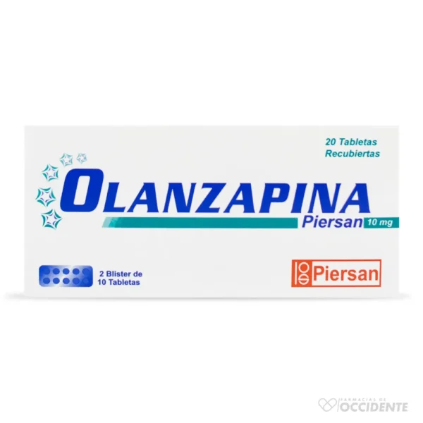 OLANZAPINA TABLETAS 10MG X 20 (PIERSAN)