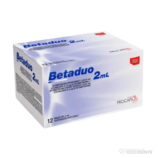 BETADUO VIAL 2ML x 1 VIAL SUELTO (CAJA DE 12 VIALES)