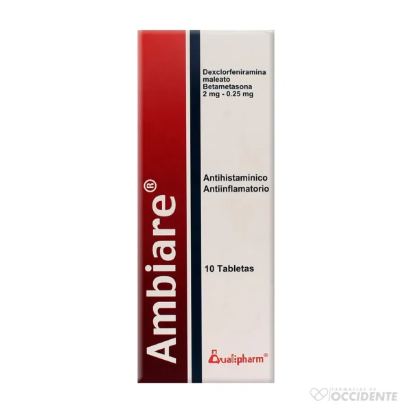 AMBIARE TABLETAS 2/0.25 MG X 10