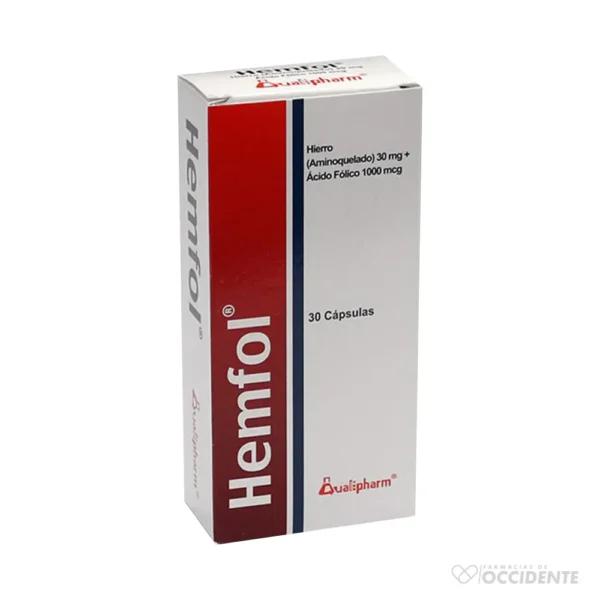 HEMFOL TABLETAS 30/1000MCG X 30