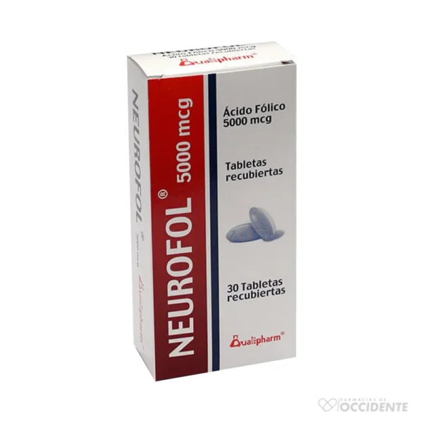 NEUROFOL TABLETAS RECUBIERTAS 5000MCG X 30