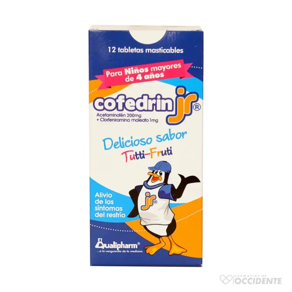 COFEDRIN PLUS JUNIOR TABLETAS MAST X 12