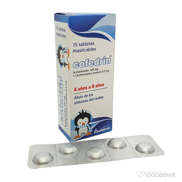 COFEDRIN PLUS TABLETAS MAST 100MG/0.5MG x 12