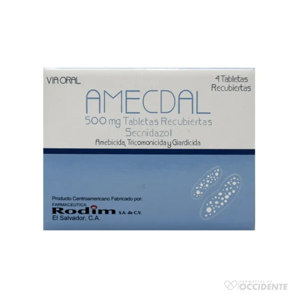 AMECDAL 500 MG X 4 COMP.