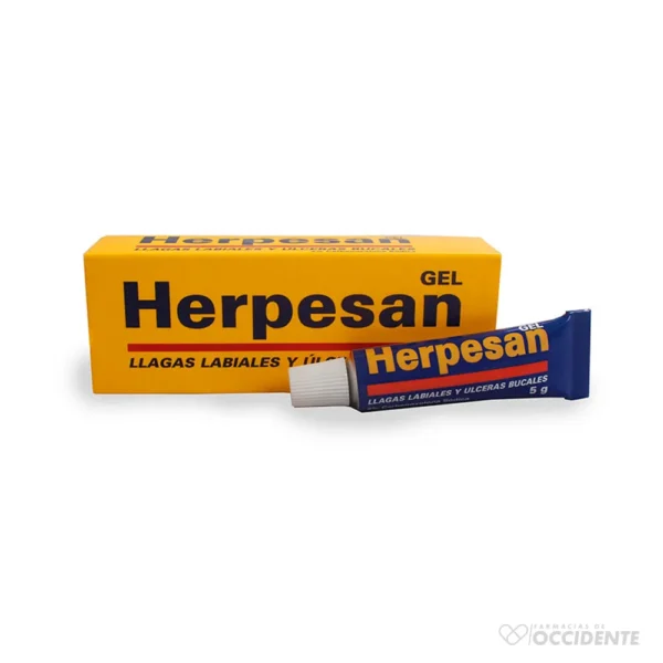 HERPESAN GEL 5 MG.