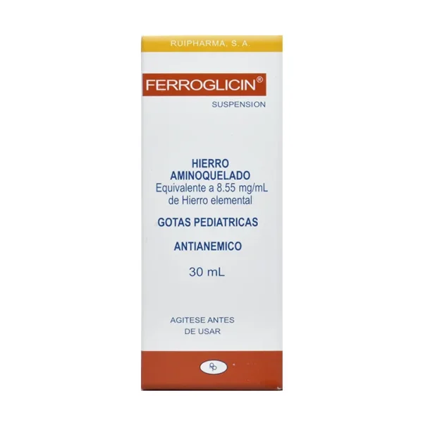 FERROGLICIN SUSP GOTAS PED 30 ML.