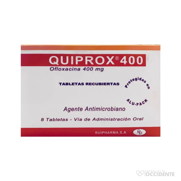 QUIPROX TABLETAS 400MG X 8