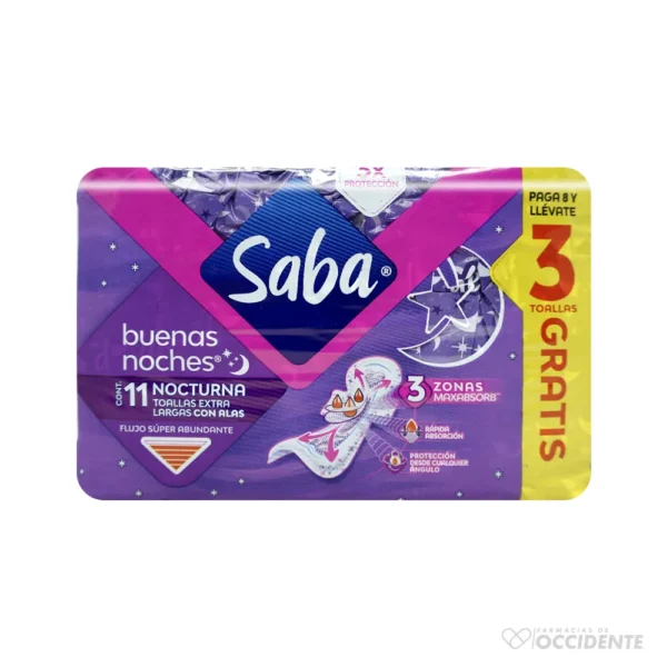 SABA BUENAS NOCHES C/ALAS X 8