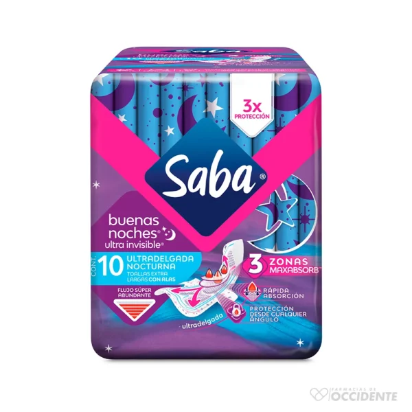 SABA BUENAS NOCHES ULTRA X 10