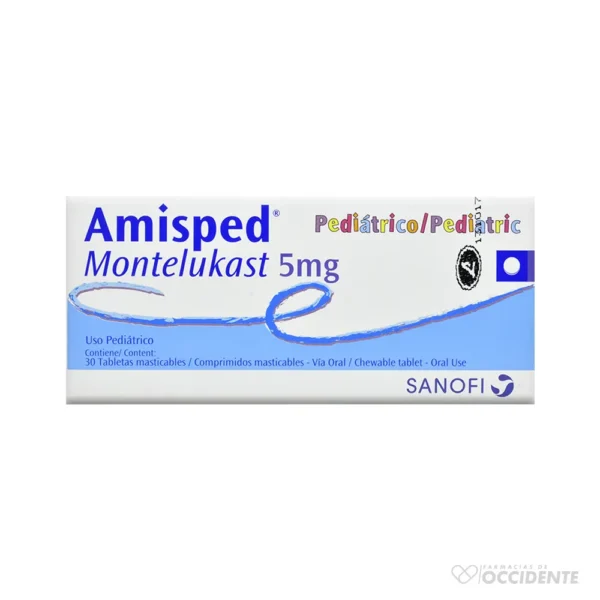 AMISPED TABLETAS MASTICABLES 5MG x 30