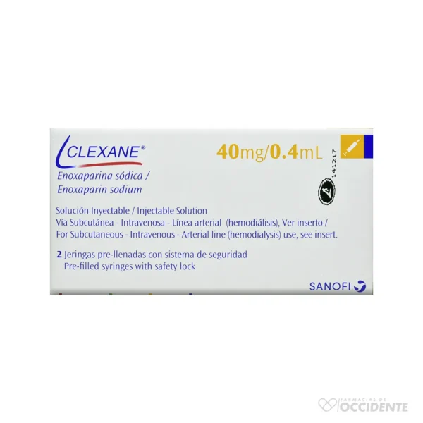 CLEXANE AMPOLLAS 40MG X 2