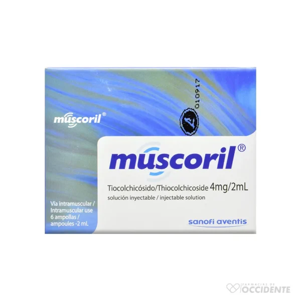 MUSCORIL 4 MG. X 6 AMPOLLAS