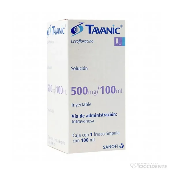 TAVANIC SOLUCION INYECTABLE 500MG X 100ML