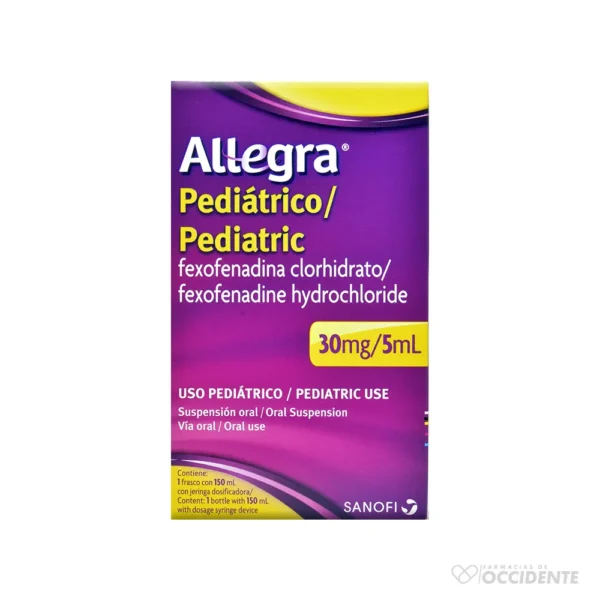 ALLEGRA PED SUSP ORAL 30MG/5ML X150ML C/JER