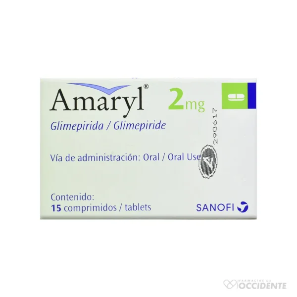 AMARYL 2MG X 15 TABS.