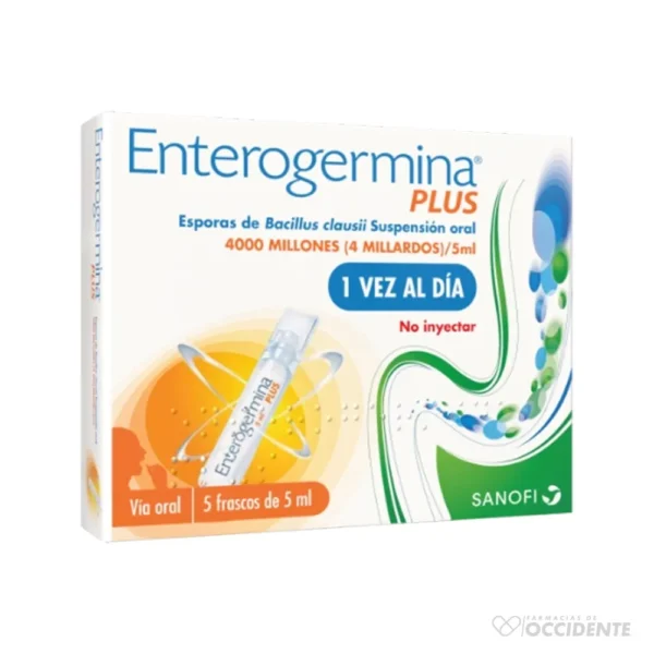 ENTEROGERMINA PLUS 4 BILLONES 5ML X 5 AMPOLLAS (L)